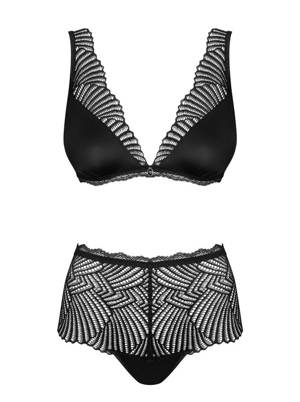 Obsessive Komplet Klarita set 2-częściowy czarny