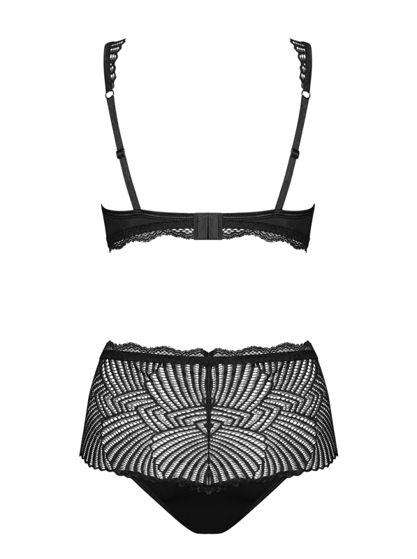 Obsessive Komplet Klarita set 2-częściowy czarny