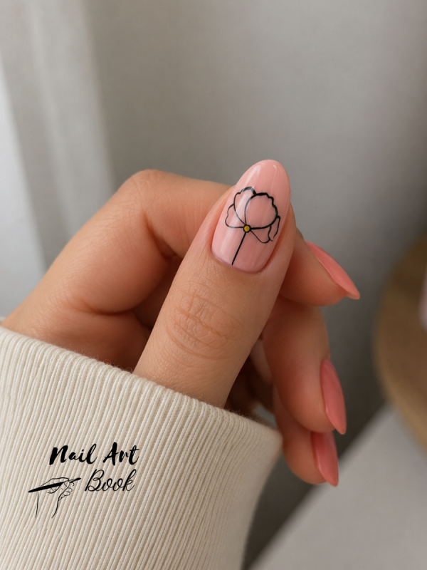 E-Book zum Ausdrucken Nail Art Book Flowers 6 Seiten (über 150 Designs) 97 PLN