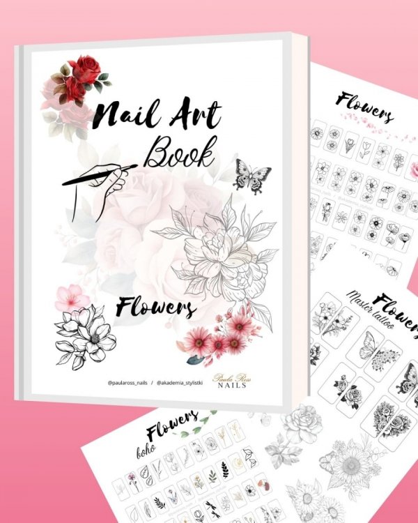 E-Book zum Ausdrucken ( Angebot 1 + 1 ) Nail Art Book Spring into Summer + Flowers 173zł