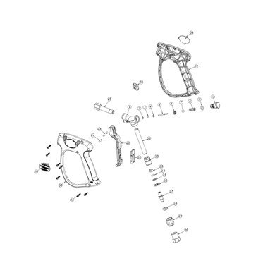 Pistolet ML956 3/8&quot; F - KEW - INOX - obrotowy