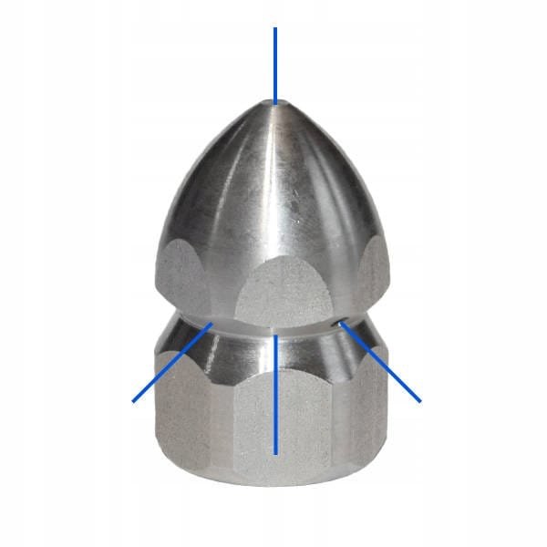 Dysza kanalizacyjna 3/8&quot; F 3+1 - 250