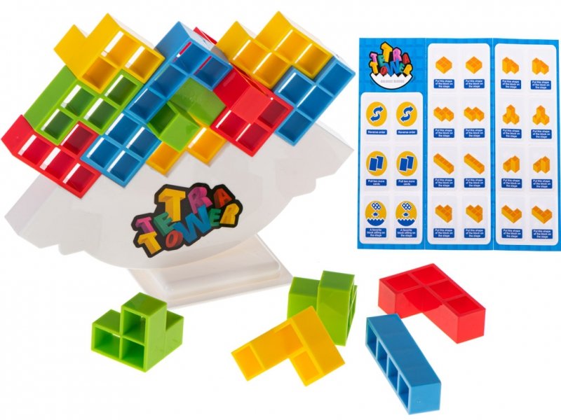 UKŁADANKA TETRIS BALANSUJĄCE KLOCKI GRA LOGICZNA