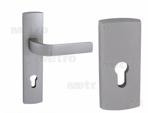 StalProdukt Drzwi Zewnętrzne Stalowe 55 mm grubości T20P Witraż Orzech