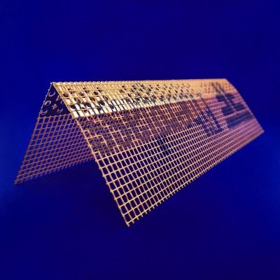 Narożnik aluminiowy 10 x10 z siatką pomarańczową 145g/m², AL30/30/0,4 mm 300 cm 