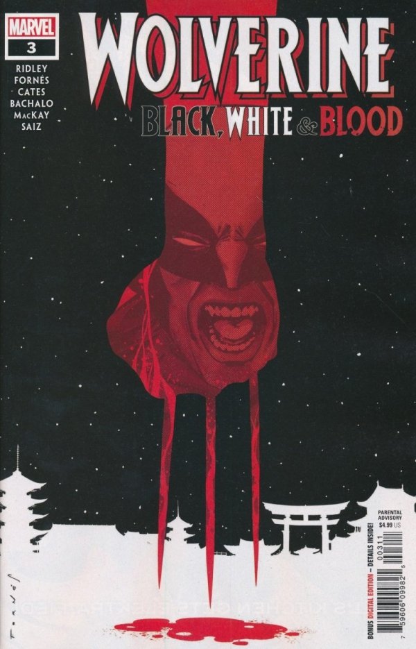 WOLVERINE BLACK WHITE AND BLOOD #03 CVR A [75960609982500311]