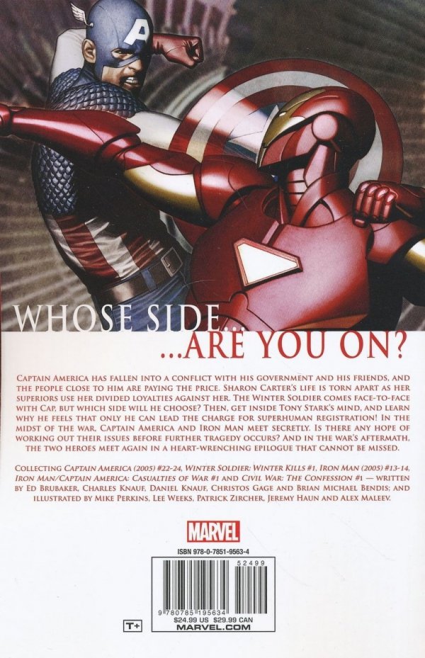 CIVIL WAR CAPTAIN AMERICA IRON MAN TP [9780785195634] **promocja TOMY**