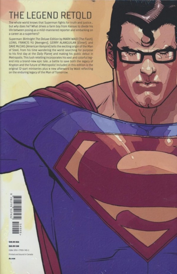 SUPERMAN BIRTHRIGHT THE DELUXE EDITION HC [STANDARD] [9781779517432] **promocja TOMY**