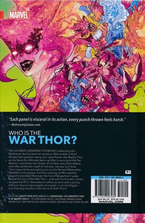 MIGHTY THOR VOL 04 THE WAR THOR HC [9781302906580] **promocja TOMY**