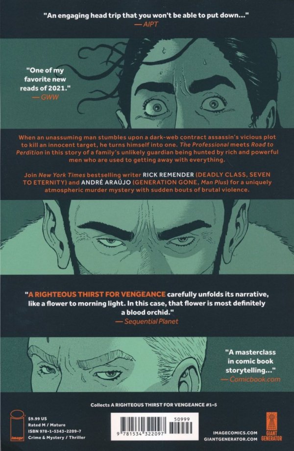 RIGHTEOUS THIRST FOR VENGEANCE VOL 01 TP [9781534322097]