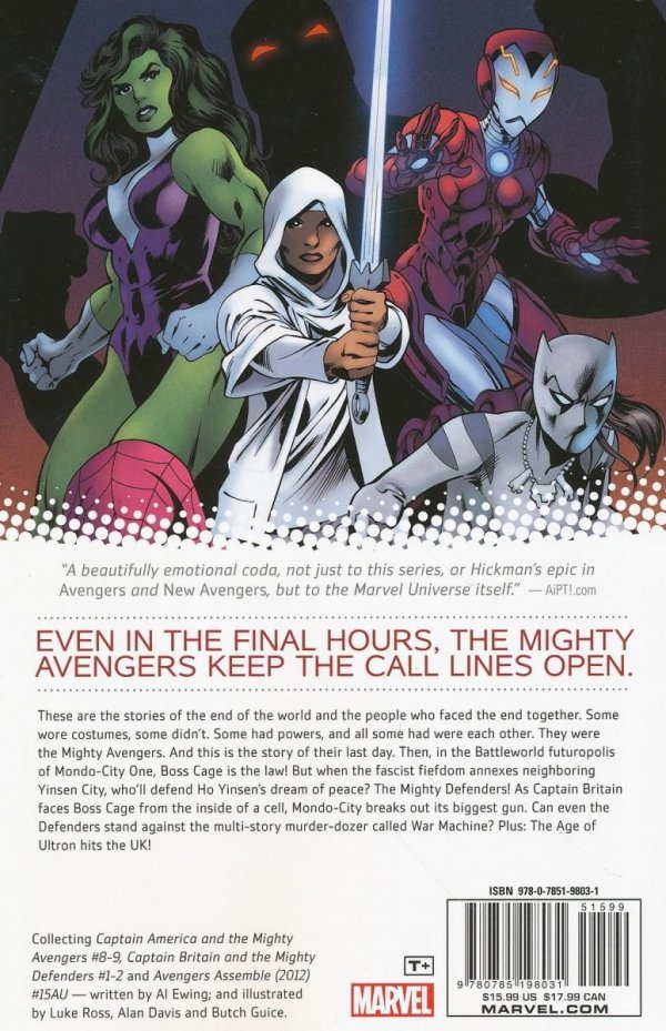 CAPTAIN AMERICA AND THE MIGHTY AVENGERS VOL 02 LAST DAYS TP [9780785198031] **PROMOCJA TOMY**