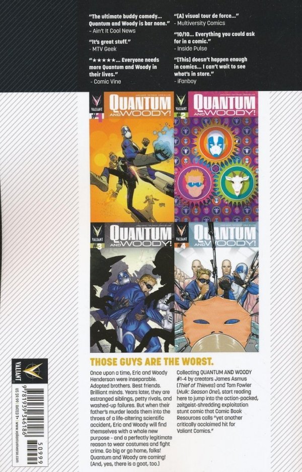 QUANTUM AND WOODY VOL 01 THE WORLDS WORST SUPERHERO TEAM TP [9781939346186] **promocja TOMY**
