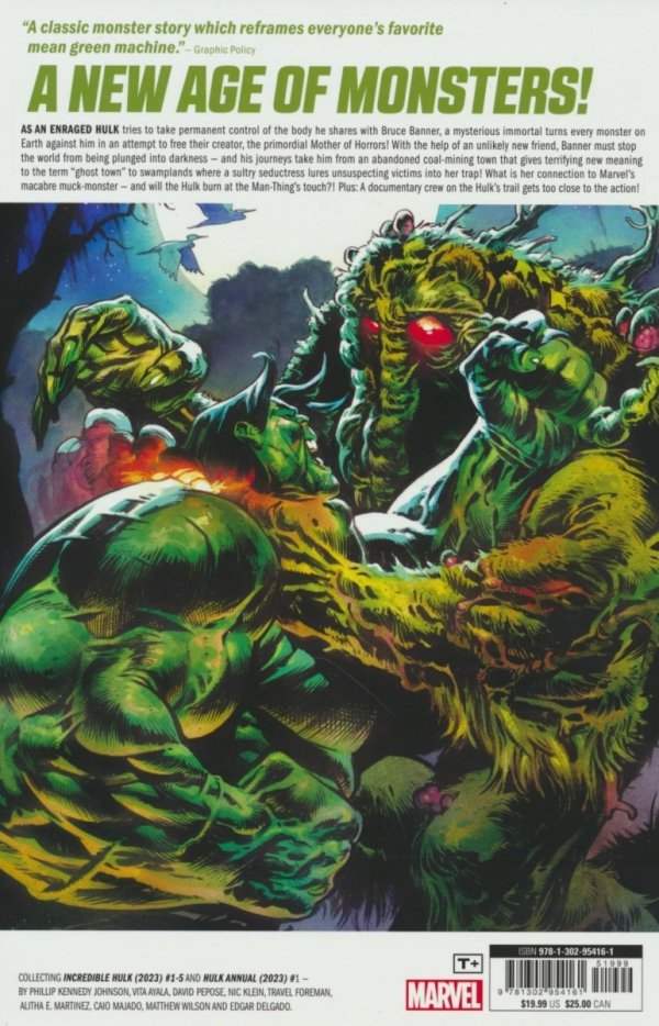 INCREDIBLE HULK VOL 01 AGE OF MONSTERS TP [9781302954161]