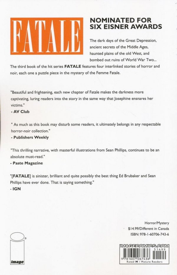 FATALE VOL 03 WEST OF HELL TP [9781607067436]