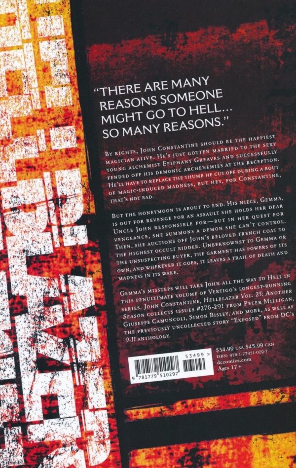 JOHN CONSTANTINE HELLBLAZER VOL 25 ANOTHER SEASON TP [9781779510297]