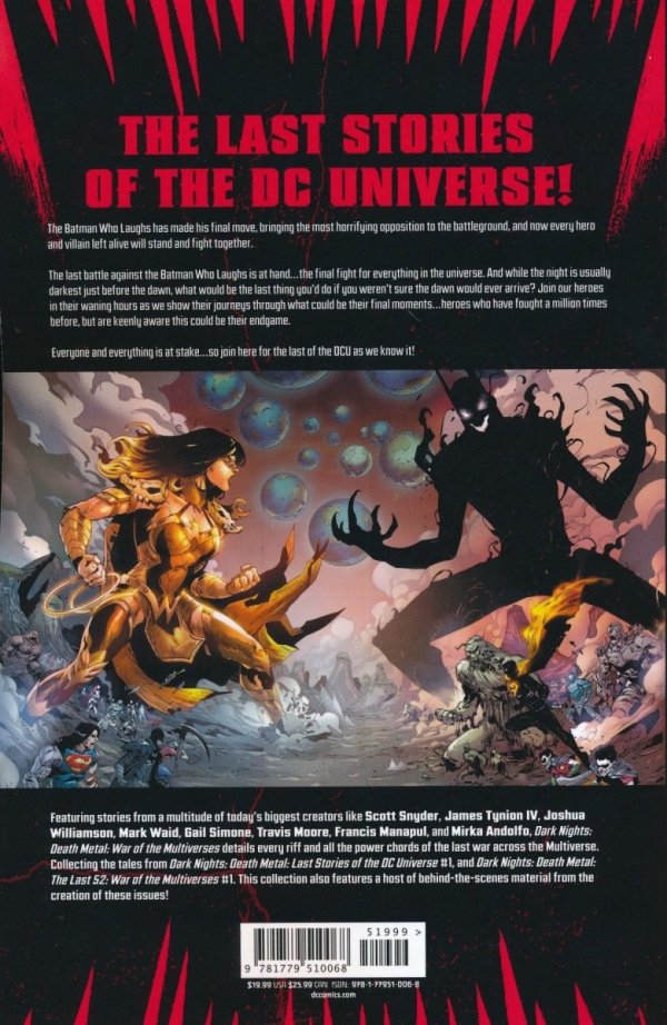 DARK NIGHTS DEATH METAL WAR OF THE MULTIVERSES TP [9781779510068] **promocja STOCK SALE**