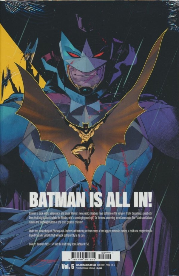 BATMAN VOL 05 THE DYING CITY HC [9781799501695] **OFERTA SPECJALNA**