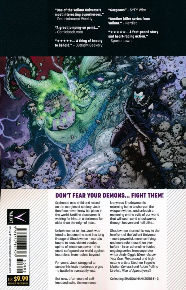 SHADOWMAN VOL 01 FEAR OF THE DARK TP [9781682152393] **promocja TOMY**