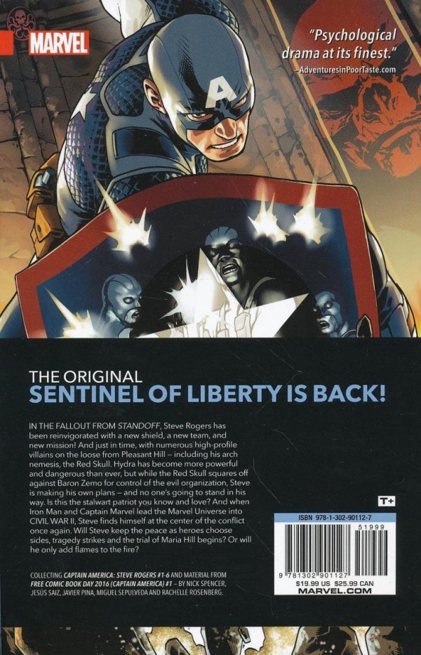 CAPTAIN AMERICA STEVE ROGERS VOL 01 HAIL HYDRA TP [9781302901127] **OFERTA SPECJALNA**