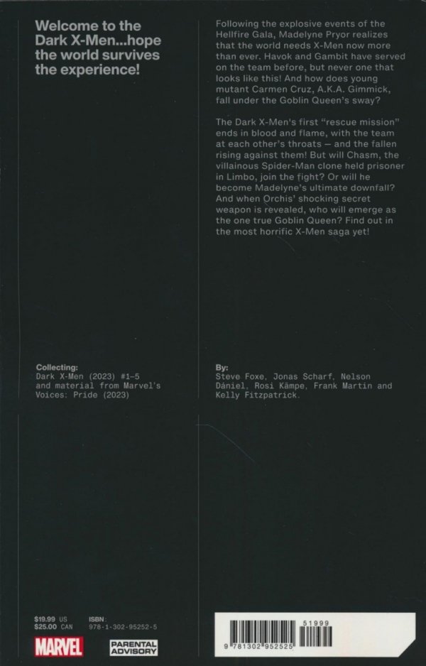 DARK X-MEN THE MERCY CROWN TP [9781302952525] **promocja STOCK SALE**