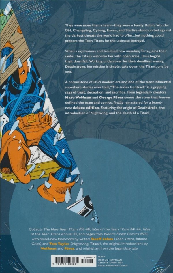 NEW TEEN TITANS THE JUDAS CONTRACT DELUXE EDITION HC [9781799503231]