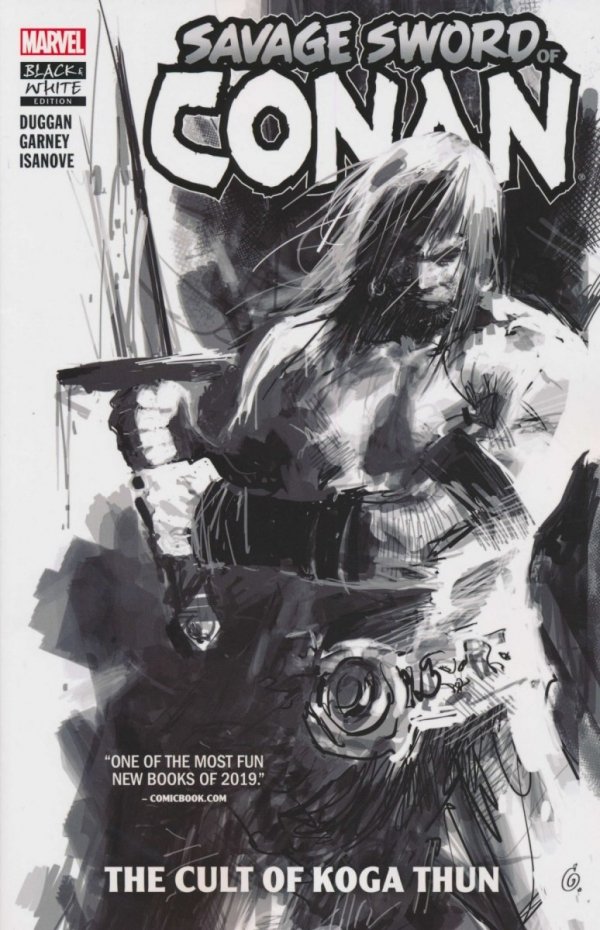 SAVAGE SWORD OF CONAN VOL 01 THE CULT OF KOGA THUN BLACK AND WHITE EDITION TP [9781302919993] **promocja TOMY**