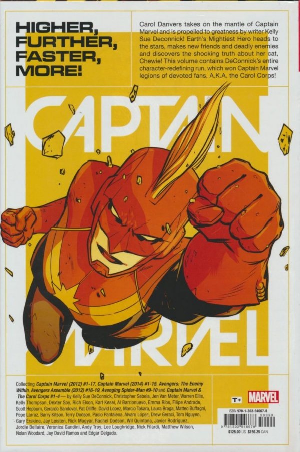 CAPTAIN MARVEL BY KELLY SUE DECONNICK OMNIBUS HC [STANDARD] [9781302946678] **promocja TOMY**