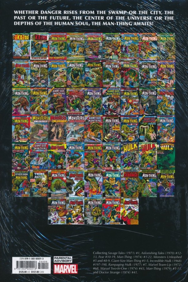 MAN-THING OMNIBUS HC [STANDARD] [9781302929213] **OFERTA EKSPOZYCYJNA**