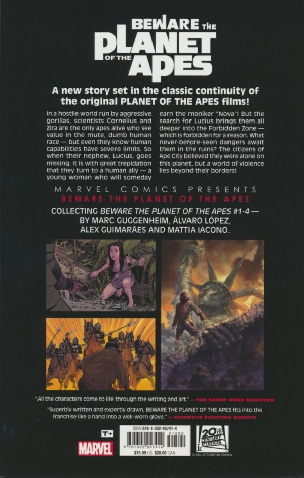 BEWARE THE PLANET OF THE APES TP [9781302957414]