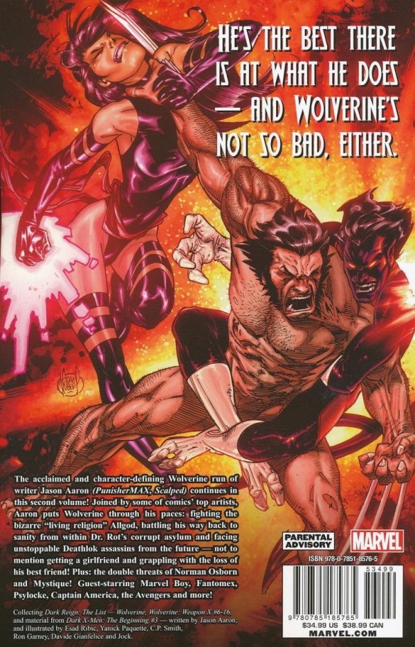 WOLVERINE BY JASON AARON THE COMPLETE COLLECTION VOL 02 TP [9780785185765] **OFERTA SPECJALNA**