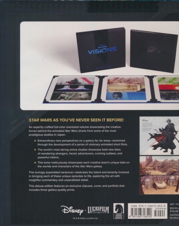 ART OF STAR WARS VISIONS DELUXE EDITION HC [9781506728520]