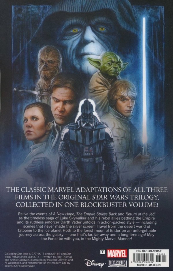 STAR WARS THE ORIGINAL TRILOGY THE MOVIE ADAPTATIONS TP [9781302923792]