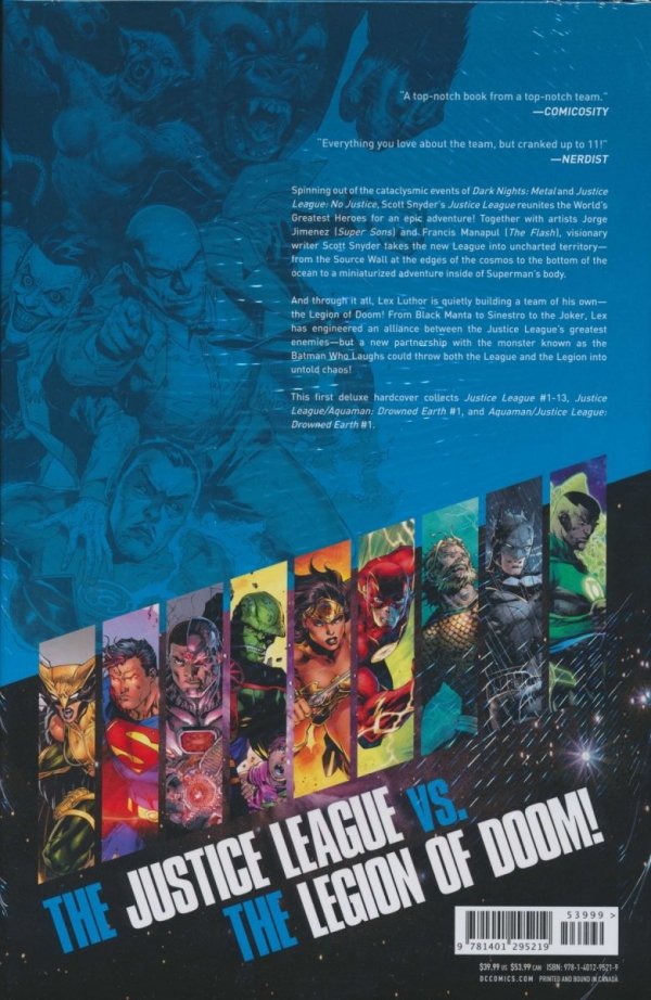 JUSTICE LEAGUE BY SCOTT SNYDER THE DELUXE EDITION VOL 01 HC [9781401295219]