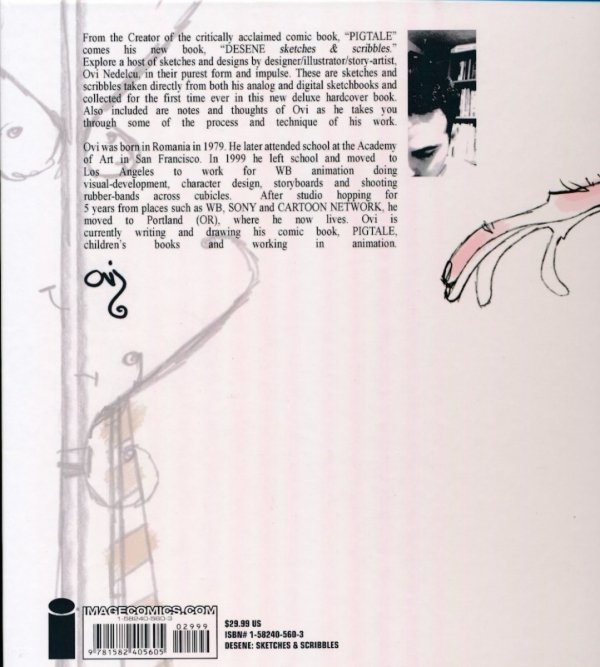 DESENE SKETCHES AND SCRIBBLES HC [9781582405605] **promocja TOMY**