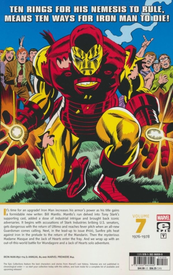 IRON MAN EPIC COLLECTION TEN RINGS TO RULE THE WORLD TP [9781302960599] **OFERTA SPECJALNA**