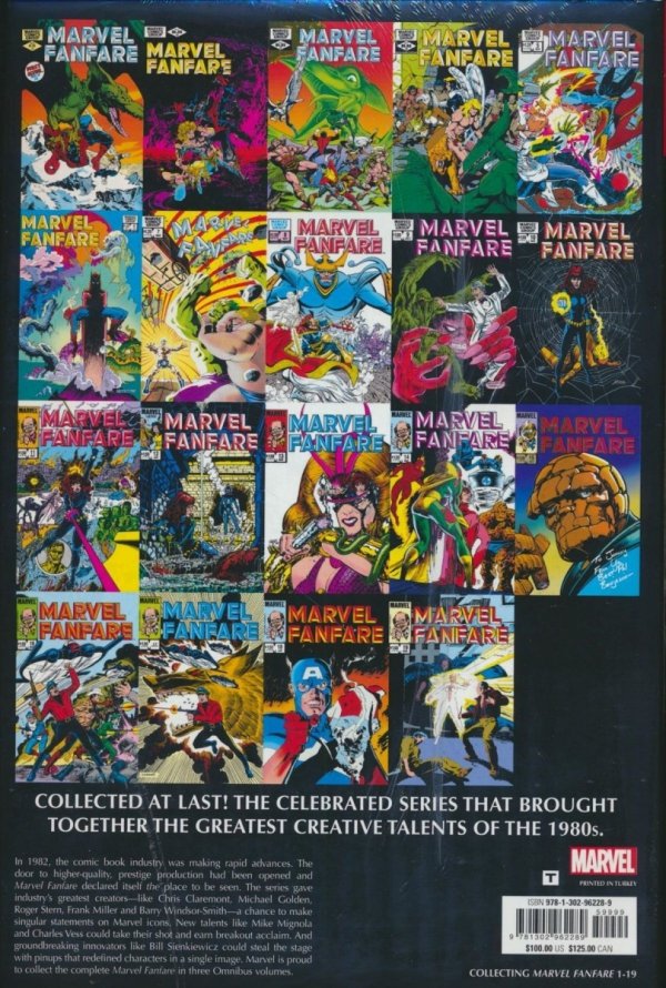 MARVEL FANFARE OMNIBUS VOL 01 HC [VARIANT] [9781302962289]