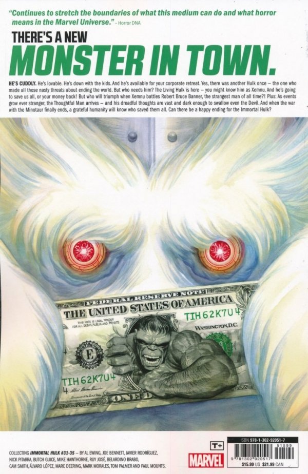 IMMORTAL HULK VOL 07 HULK IS HULK TP [9781302920517]