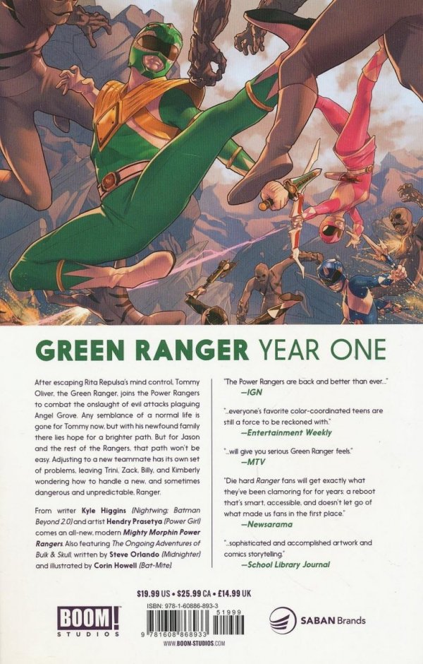 MIGHTY MORPHIN POWER RANGERS VOL 01 TP [9781608868933]