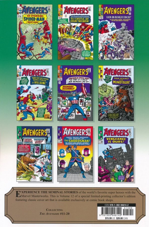 MIGHTY MARVEL MASTERWORKS THE AVENGERS THE OLD ORDER CHANGETH TP [VARIANT] [9781302946142]