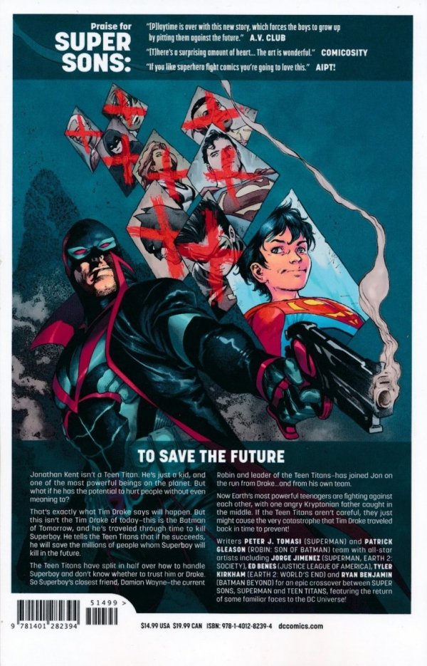 SUPER SONS OF TOMORROW TP [9781401282394] **promocja TOMY**
