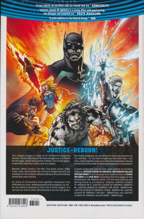 JUSTICE LEAGUE OF AMERICA REBIRTH DELUXE EDITION VOL 01 HC [9781401276928]