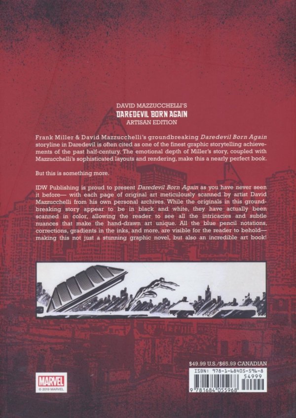 DAVID MAZZUCCHELLIS DAREDEVIL BORN AGAIN ARTISAN EDITION TP [9781684055968] **promocja TOMY**