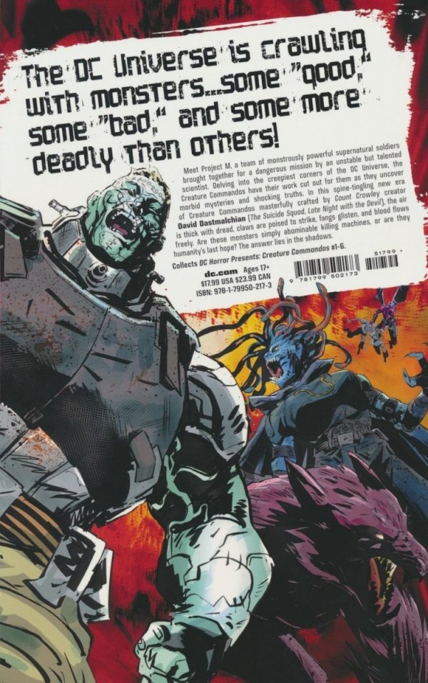 DC HORROR PRESENTS CREATURE COMMANDOS TP [9781799502173]