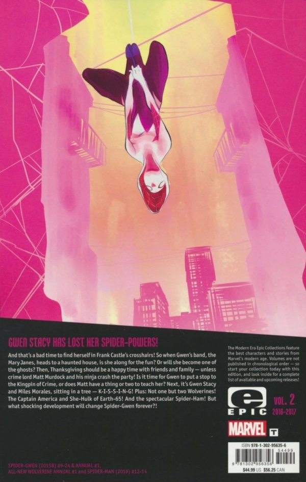 SPIDER-GWEN GHOST-SPIDER MODERN ERA EPIC COLLECTION WEAPON OF CHOICE TP [9781302956356] **promocja STOCK SALE**