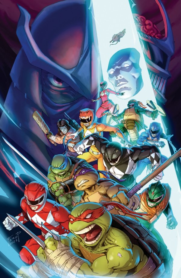 MIGHTY MORPHIN POWER RANGERS TEENAGE MUTANT NINJA TURTLES III #2 F 125 INCV FULL ART PE [84428401272002061]