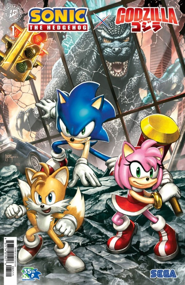 SONIC THE HEDGEHOG X GODZILLA #1 VARIANT E SUAYAN [82771403548300151]