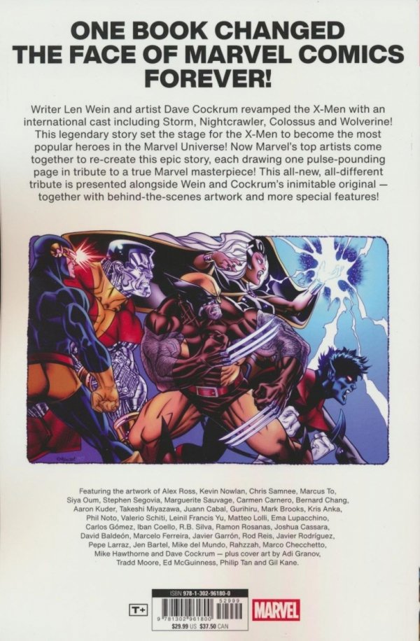 GIANT-SIZE X-MEN TRIBUTE TO WEIN AND COCKRUM TP [9781302961800]