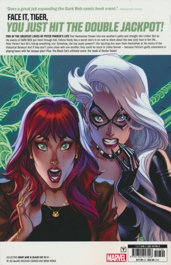 MARY JANE AND BLACK CAT DARK WEB TP [9781302947996]