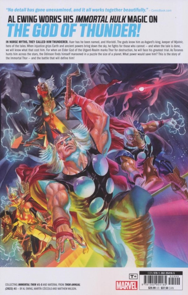 IMMORTAL THOR VOL 01 ALL WEATHER TURNS TO STORM TP [9781302954185]