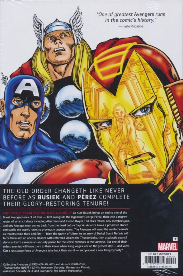 AVENGERS BY KURT BUSIEK AND GEORGE PEREZ OMNIBUS VOL 02 HC [VARIANT] [9781302959715] **PROMOCJA TOMY**
